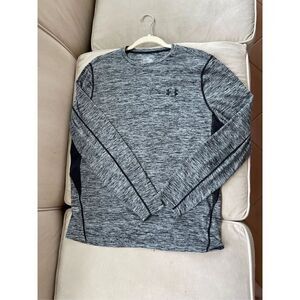 Under Armour and grey black shirt, men’s medium, 100% polyester
